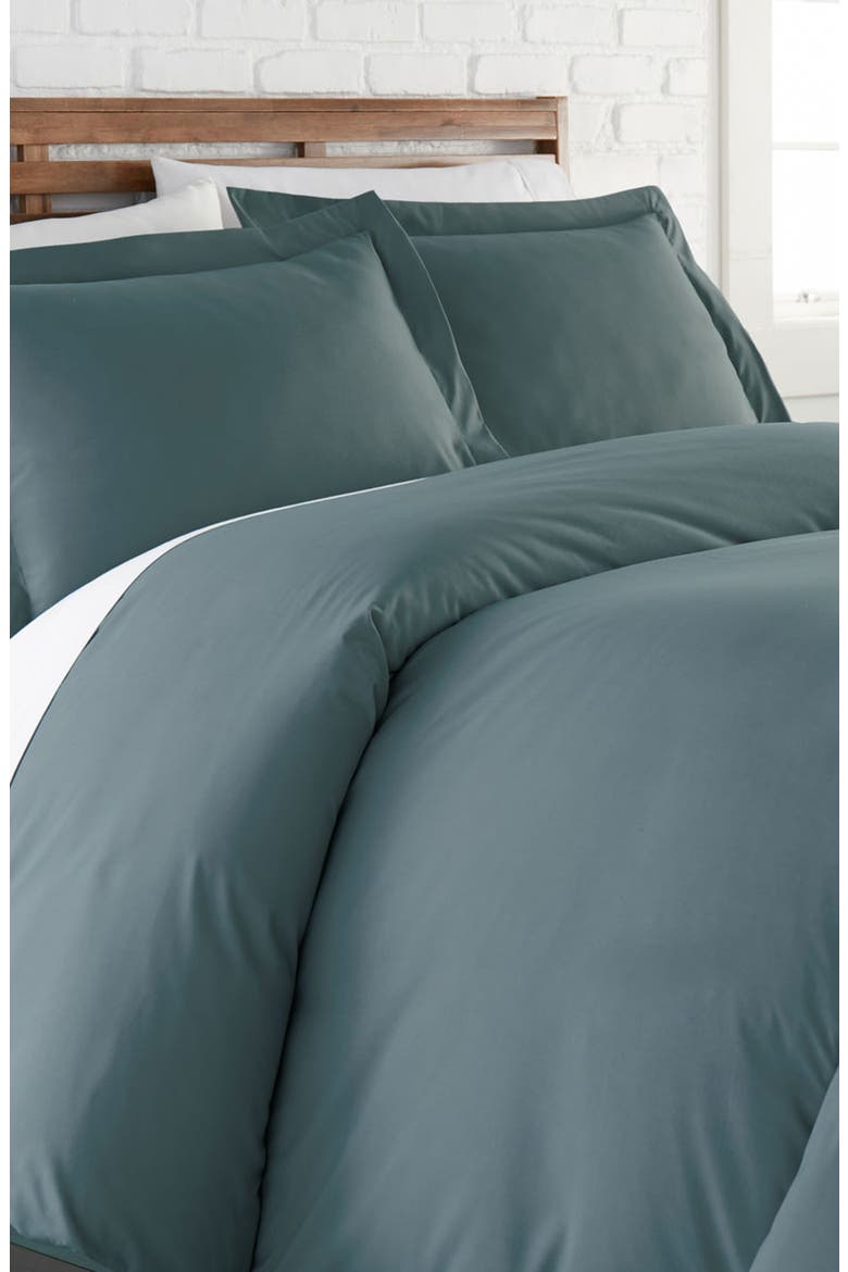 Ultra-Soft Microfiber Duvet Cover Set, Main, color, STEEL BLUE