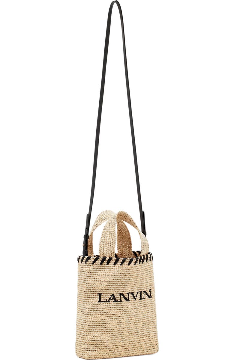 Lanvin Nano Raffia Tote Bag, Alternate, color,