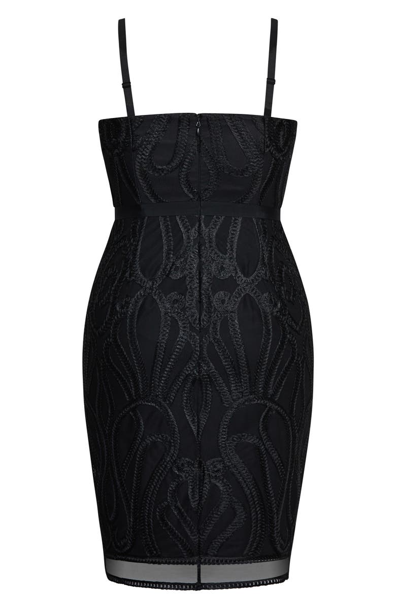 City Chic Antonia Strapless Sheath Dress, Alternate, color, 