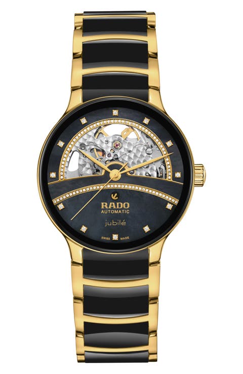 Centrix Automatic Diamond Mother of Pearl Watch, 38mm
