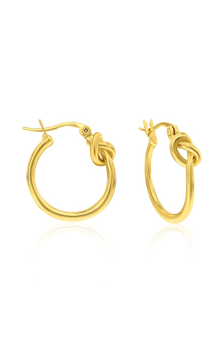 Donatello Gian Gold-Plated Knot Hoops, Main, color, 