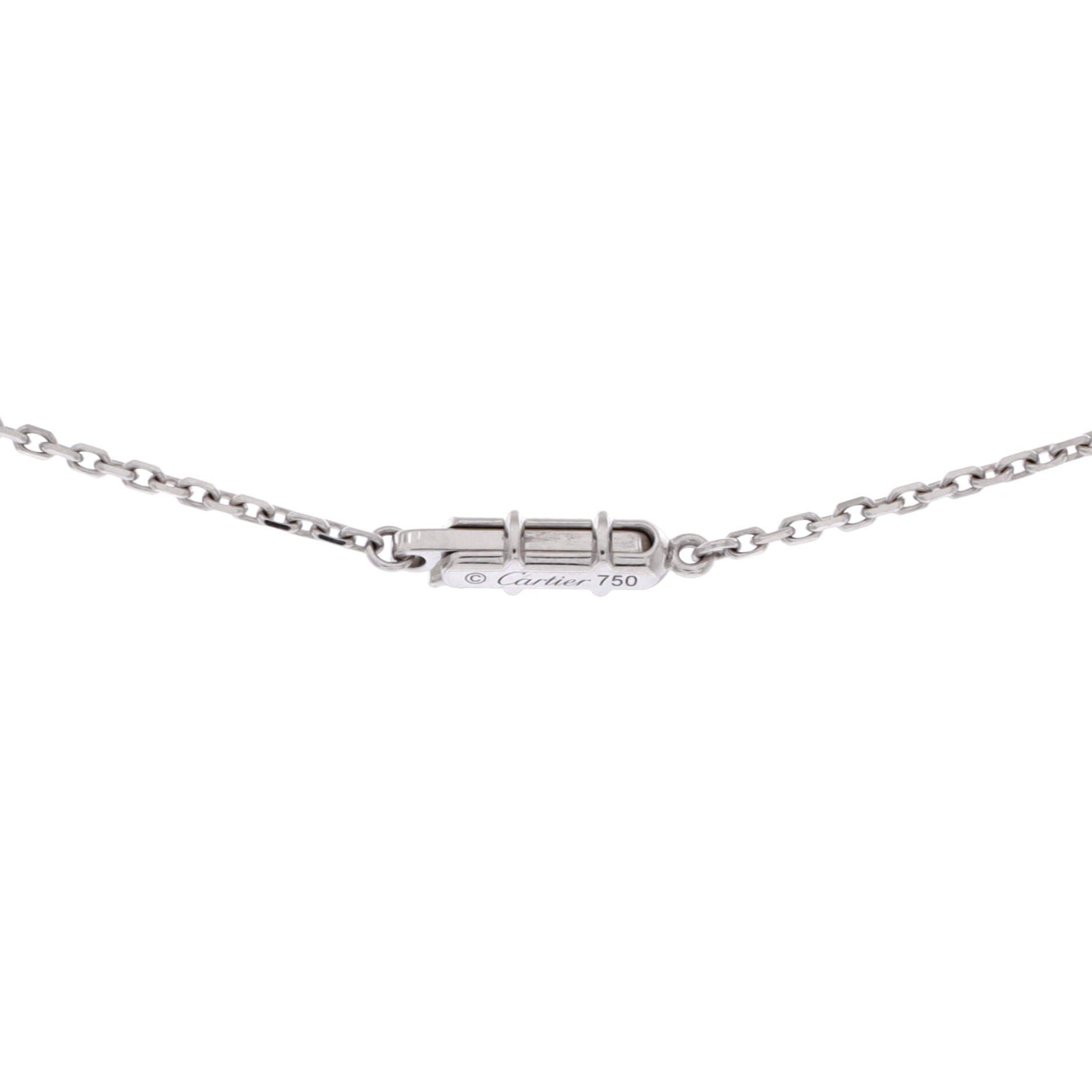 C Heart de Cartier Pendant Necklace 18K White Gold with Pave Diamonds, Alternate, color, Metallic Gold