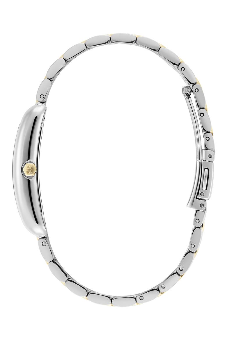 Grove Rectangular Bracelet Watch, 23mm, Alternate, color, SILVER WHITE