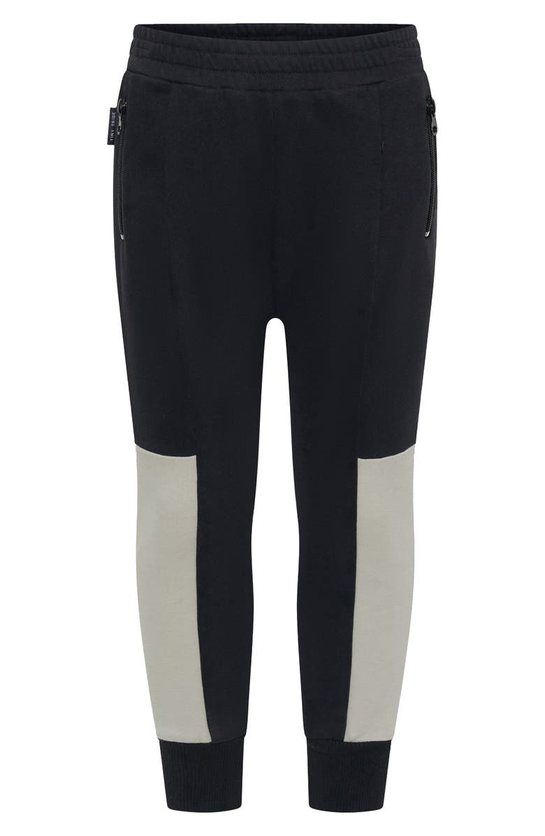 TINY TRIBE Kids' Segment Joggers, Main, color, Black Multi