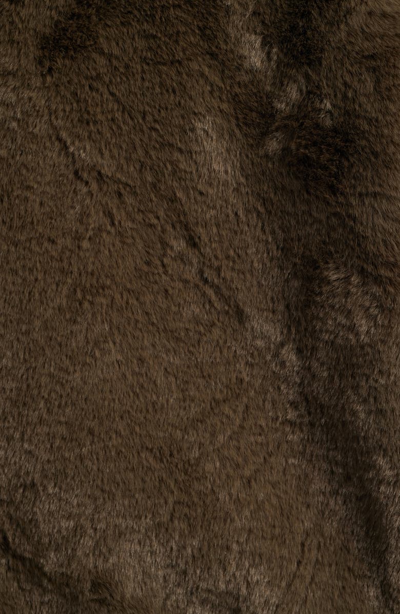 Save The Duck Jeon Water Repellent Reversible Faux Fur Jacket, Alternate, color, Mud