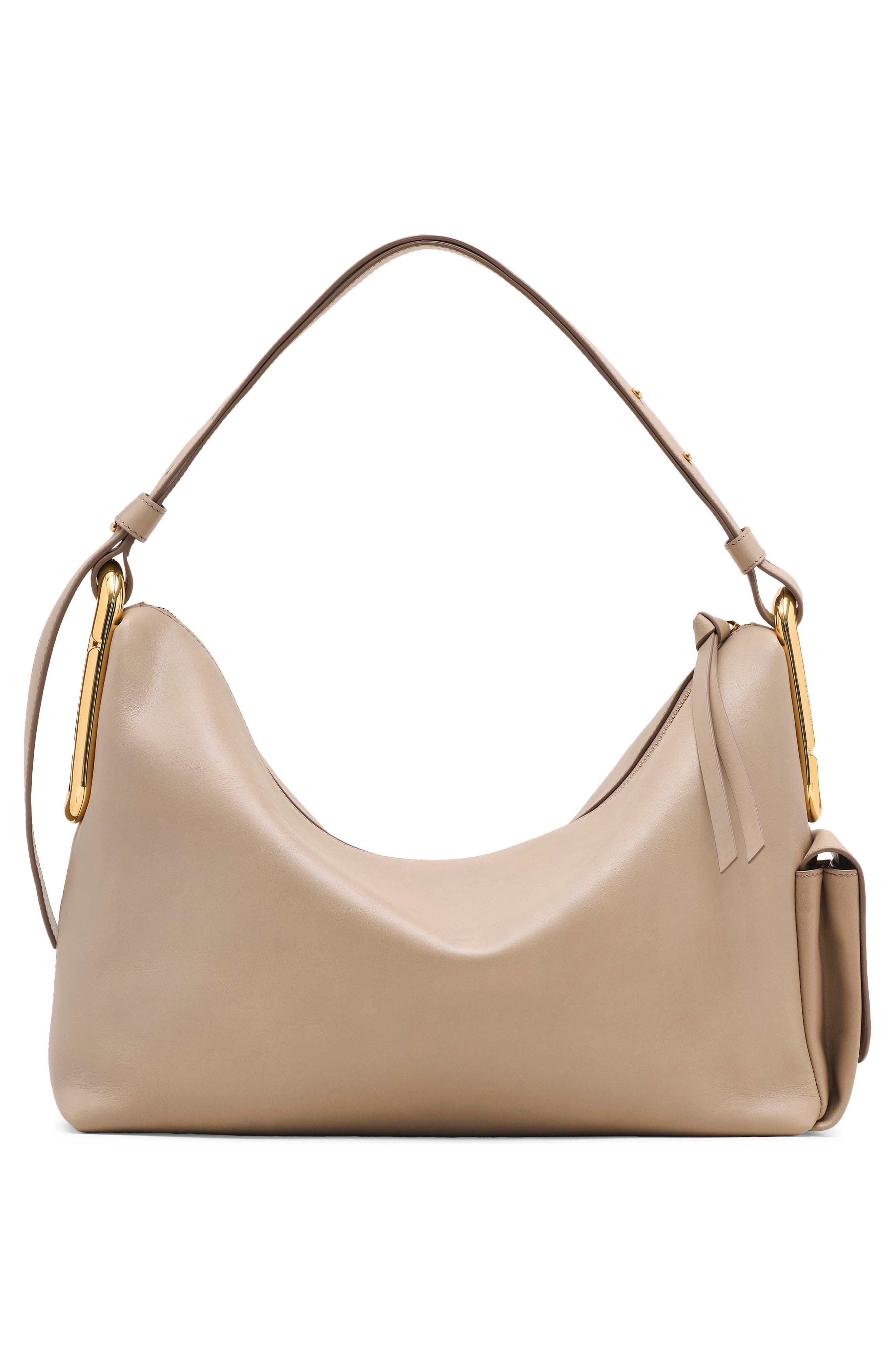 Large Scene Leather Shoulder Bag, Alternate, color, LIGHT SLATE
