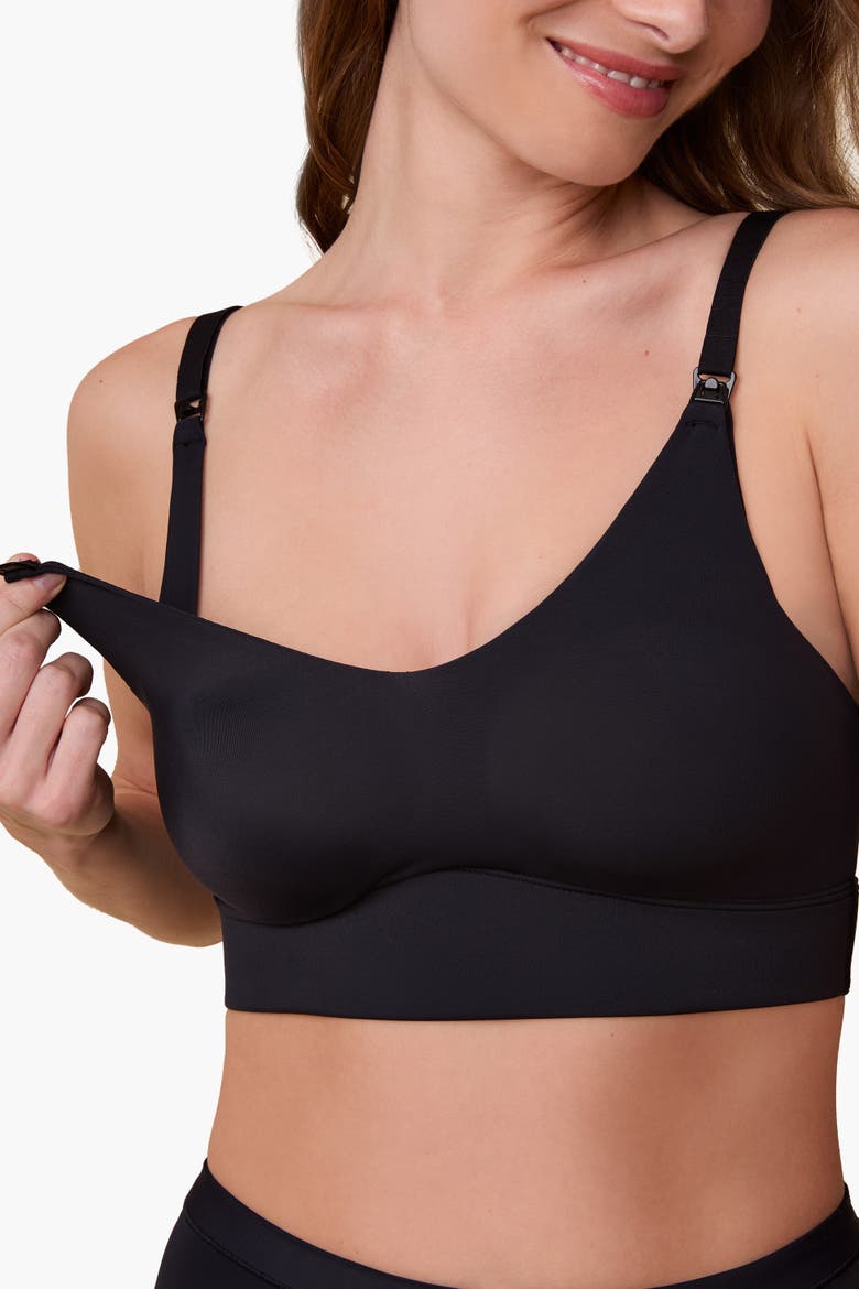 Bliss Nursing Bralette, Alternate, color, Black
