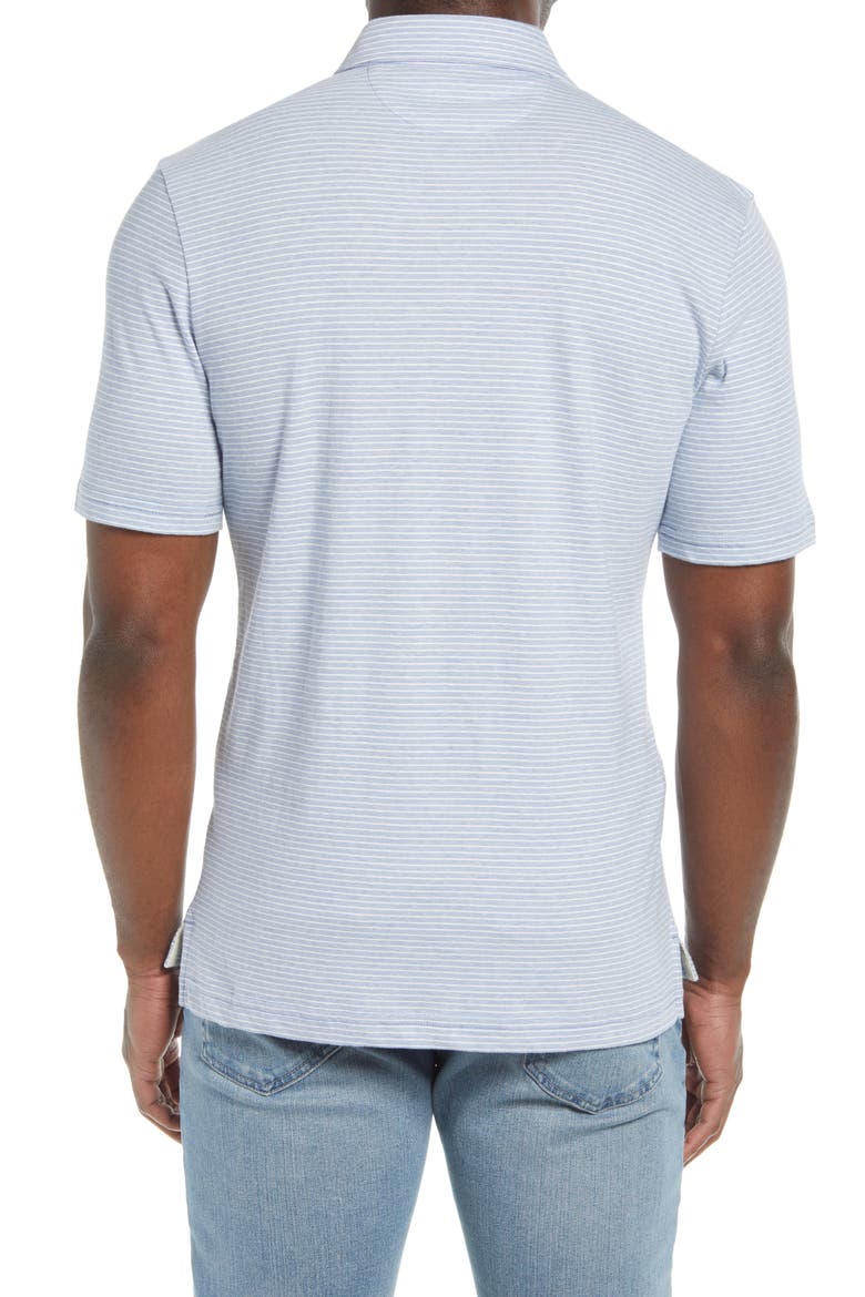 Isle Stripe Short Sleeve Polo, Alternate, color, DUNE STRIPE BLUE