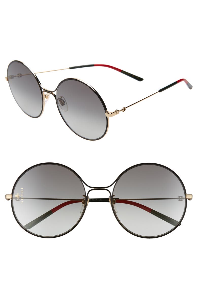 Gucci 58mm Round Sunglasses, Main, color, 