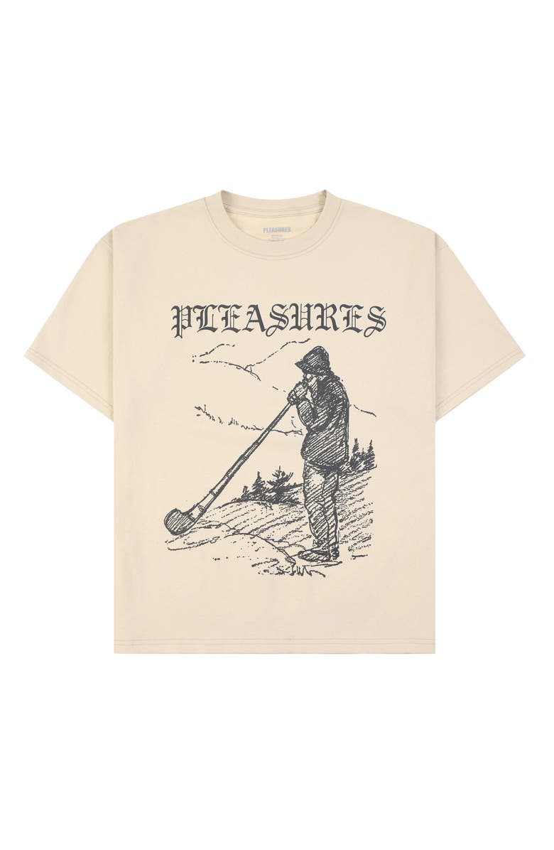 PLEASURES Pipe Graphic T-Shirt, Alternate, color, Sand