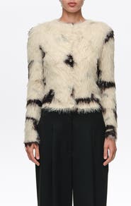 BIMBA Y LOLA Straight Fur Cardigan