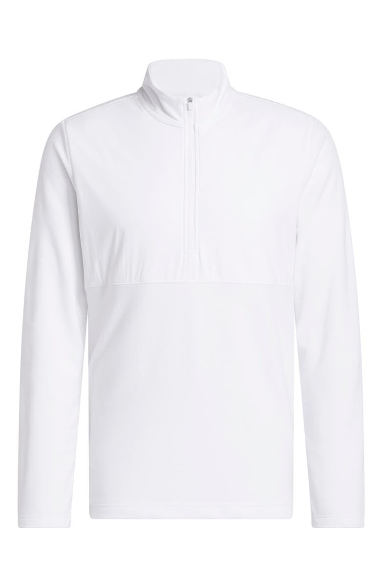 adidas Golf Ultimate Cozy Quarter-Zip Pullover, Alternate, color, White