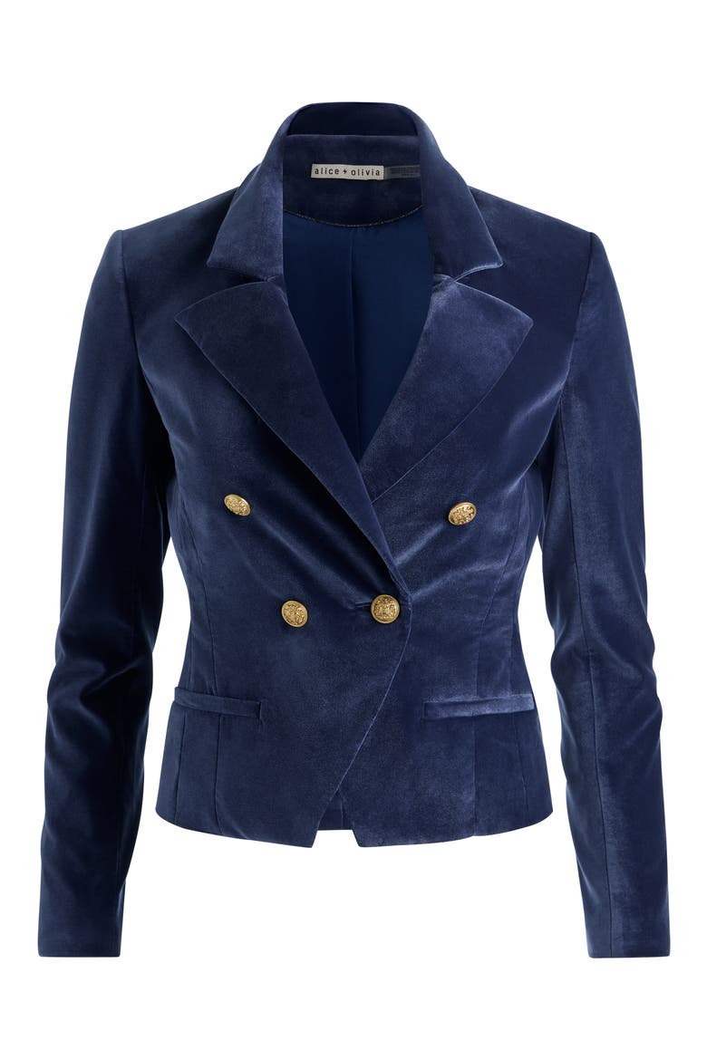 Sable Double Breasted Blazer, Alternate, color, MIDNIGHT BLUE
