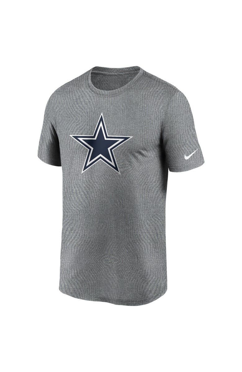 Nike Men's Nike Heathered Charcoal Dallas Cowboys Logo Essential Legend Performance T-Shirt, Alternate, color,