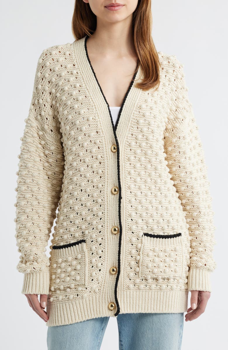FRAME The Bauble Cotton Cardigan, Alternate, color, 