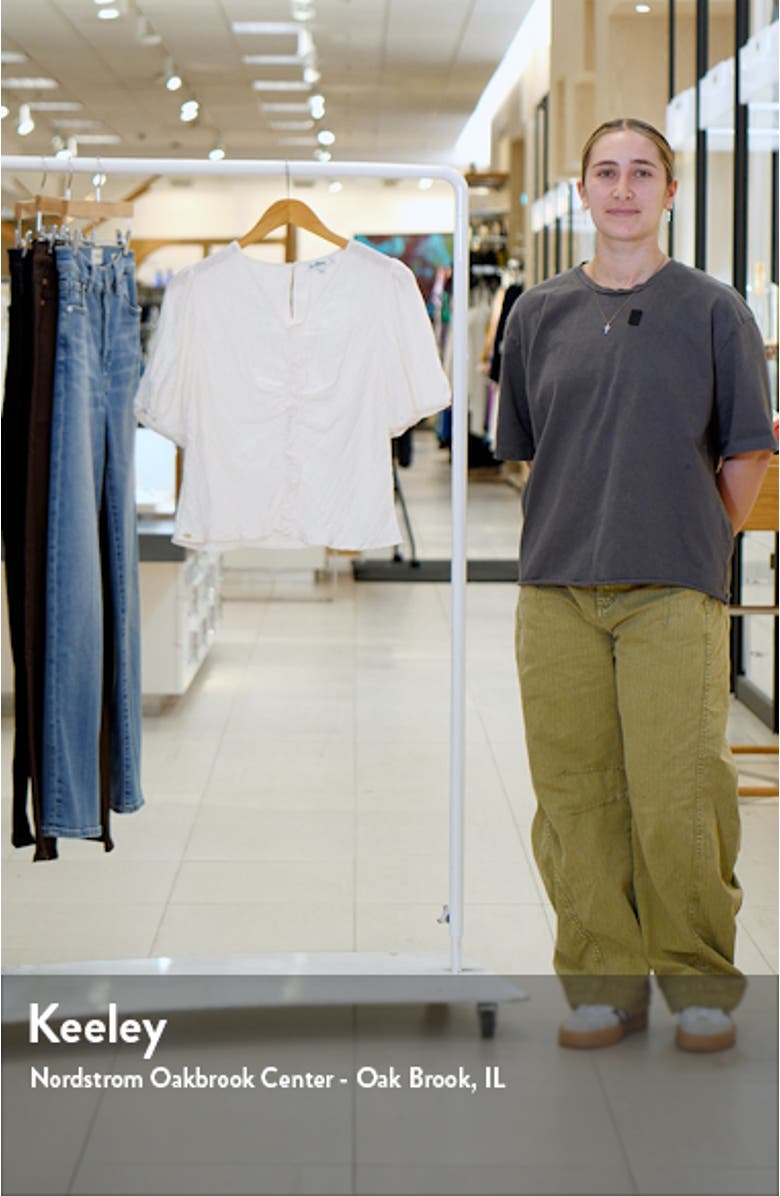 Dakota Shirred Puff Sleeve Top, sales video thumbnail