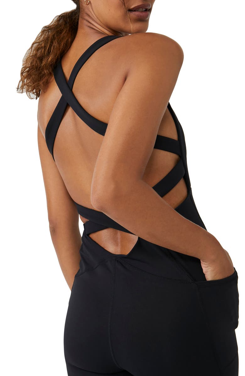 FP Movement by Free People High Open Back Strappy Jumpsuit, Alternate, color, 