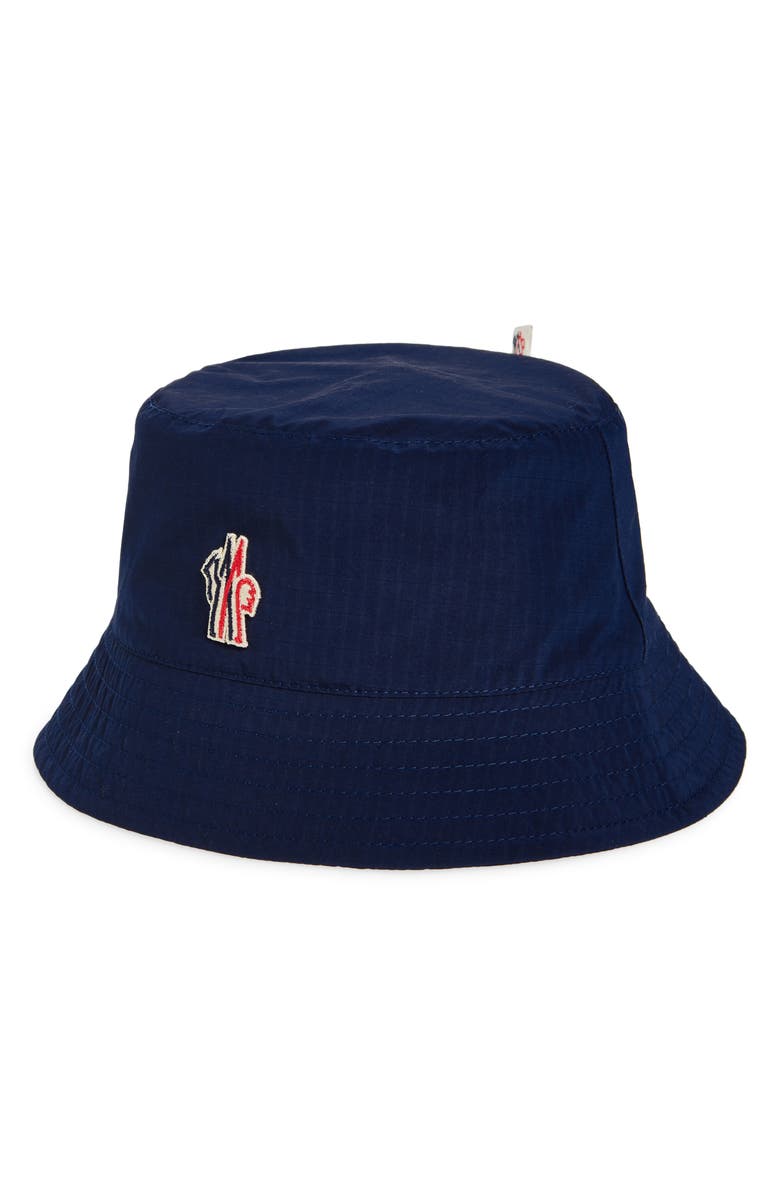 Moncler Grenoble Logo Patch Bucket Hat, Main, color, 