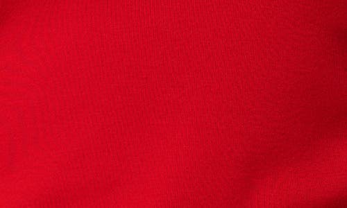 Cyrus Rhinestone Chain V-neck Top In Red