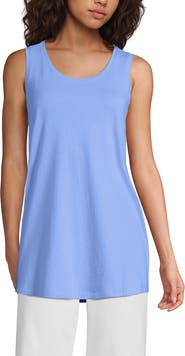 Lands' End Supima Cotton Tunic Tank Top