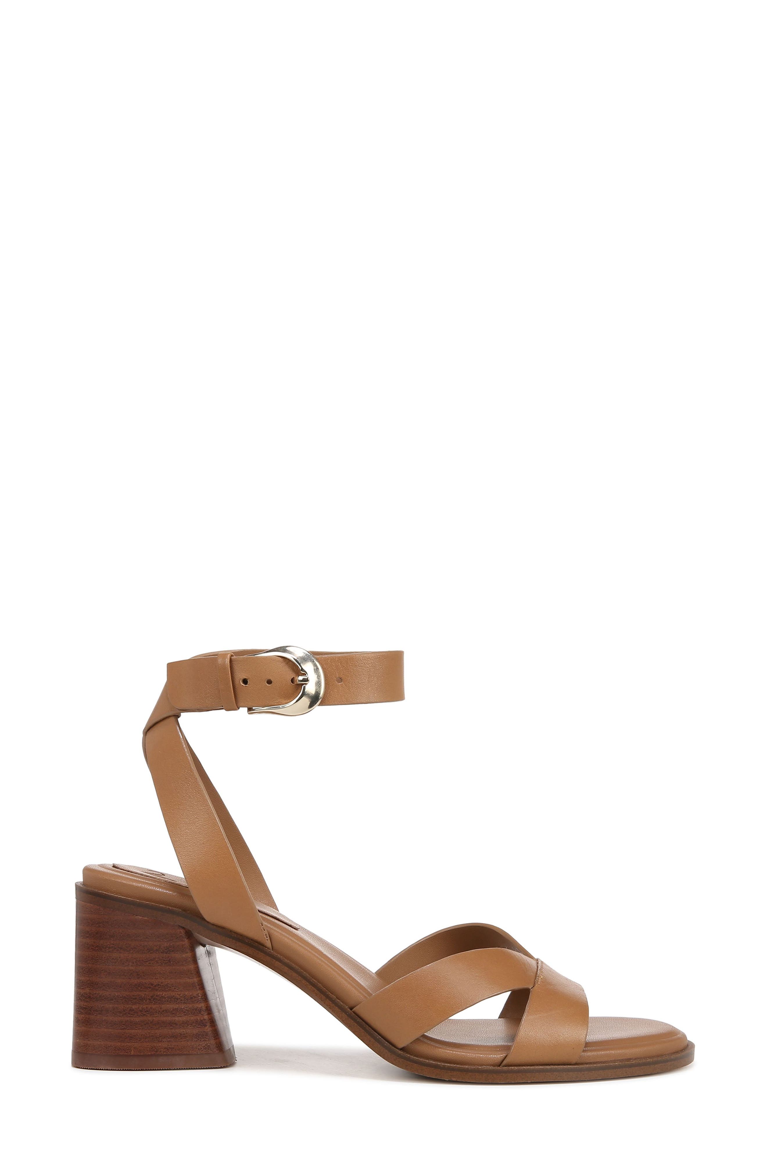Yumi Ankle Strap Sandal, Alternate, color, SADDLE TAN LEATHER