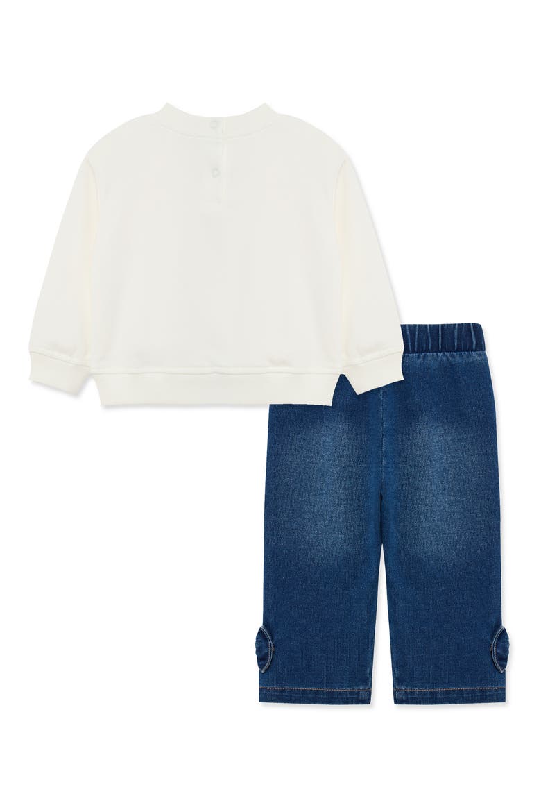 Kids' Bow Top & Pants Set, Alternate, color, WHITE