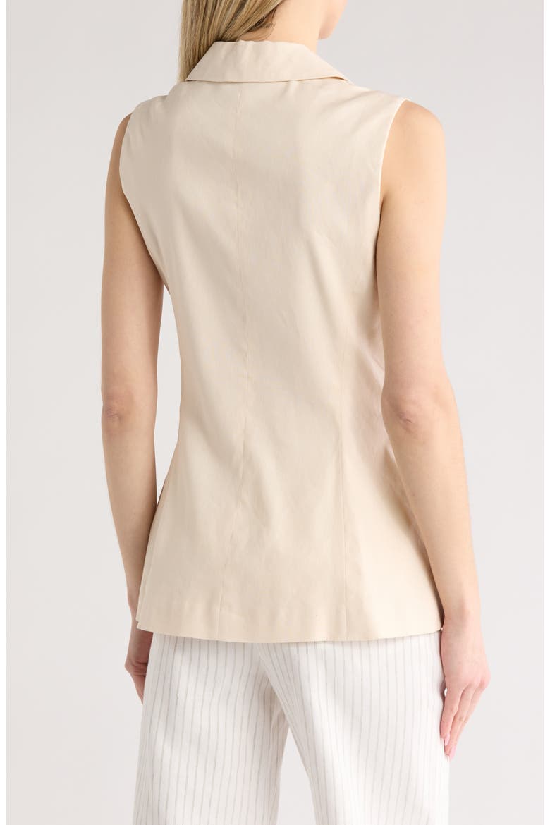 Drea Linen Blend Vest, Alternate, color, IVORY