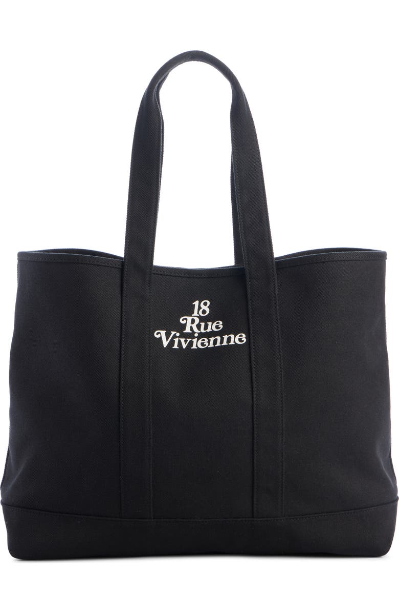 KENZO Large Verdy Logo Cotton Canvas Tote, Alternate, color,