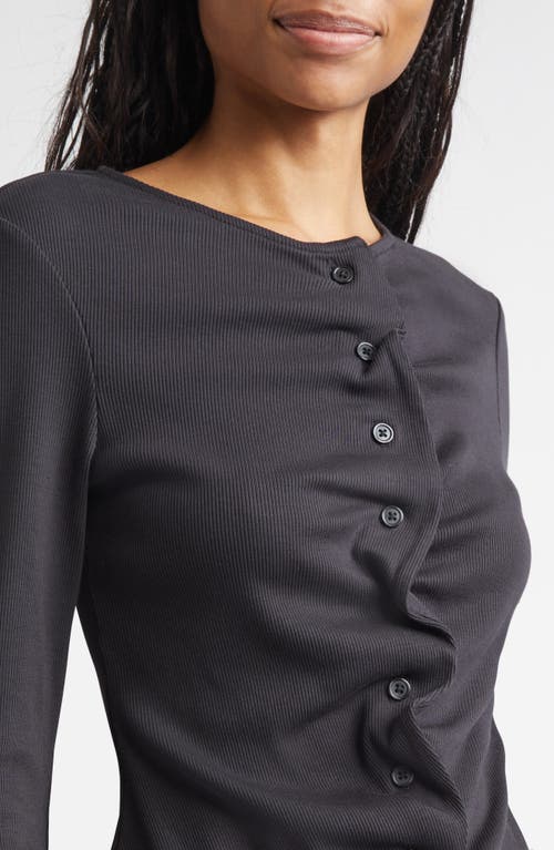 Veronica Beard Jasminah Rib Cardigan In Gray