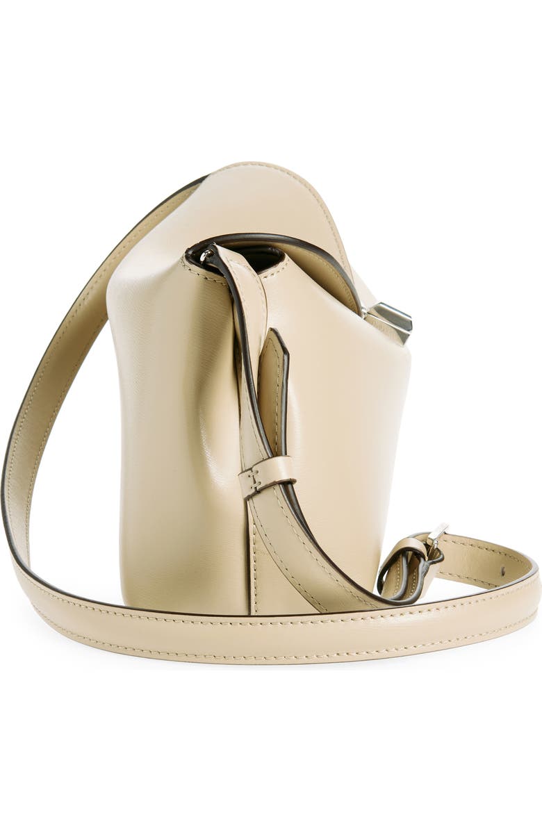 TOTEME Palmellata T-Lock Leather Clutch Crossbody, Alternate, color, Fawn