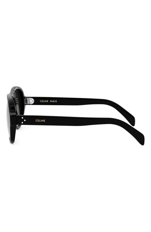 Celine Bold 3 Dots 56mm Pilot Sunglasses