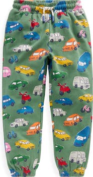Mini Boden Kids' Traffic Print Cotton Joggers