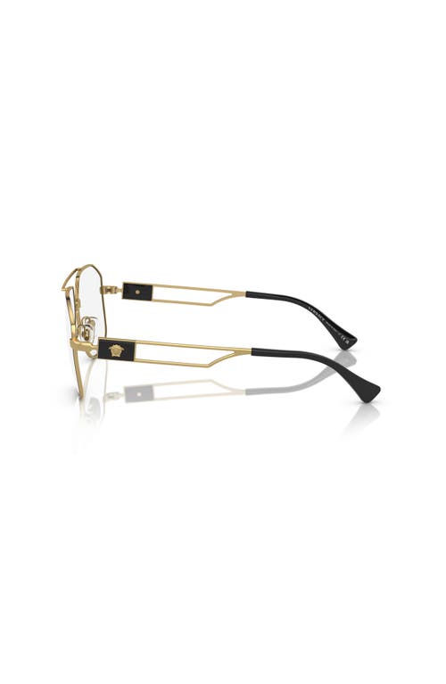 Versace 59mm Pilot Optical Glasses In Gold