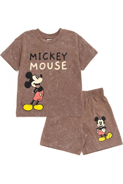 Mickey Mouse Mineral Wash 2-Piece T-Shirt and Shorts Set