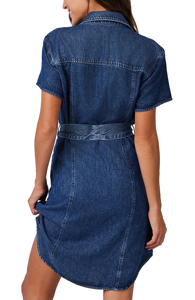 Bella Dahl Short Sleeve Denim Shirtdress, Alternate, color,