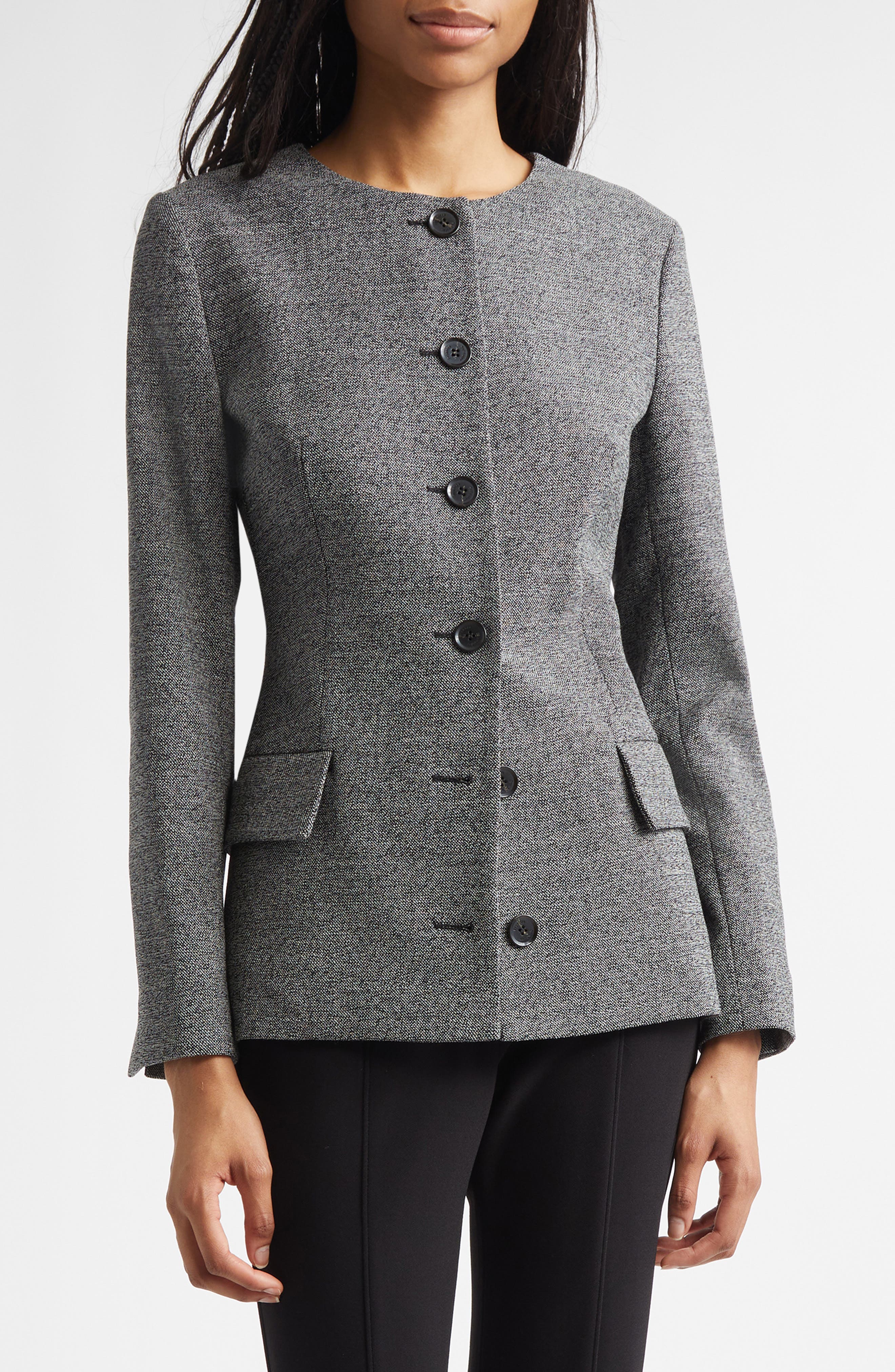 Annemarie Stretch Wool Melange Jacket