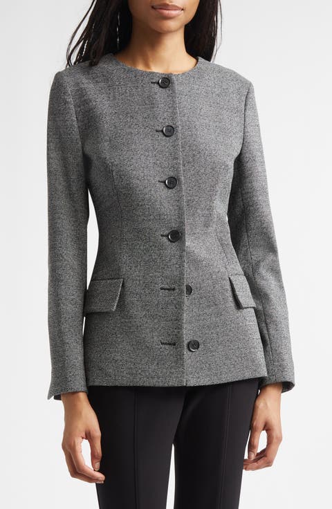 Annemarie Stretch Wool Mélange Jacket