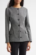 Proenza Schouler Annemarie Stretch Wool Mélange Jacket