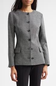Proenza Schouler Annemarie Stretch Wool Mélange Jacket