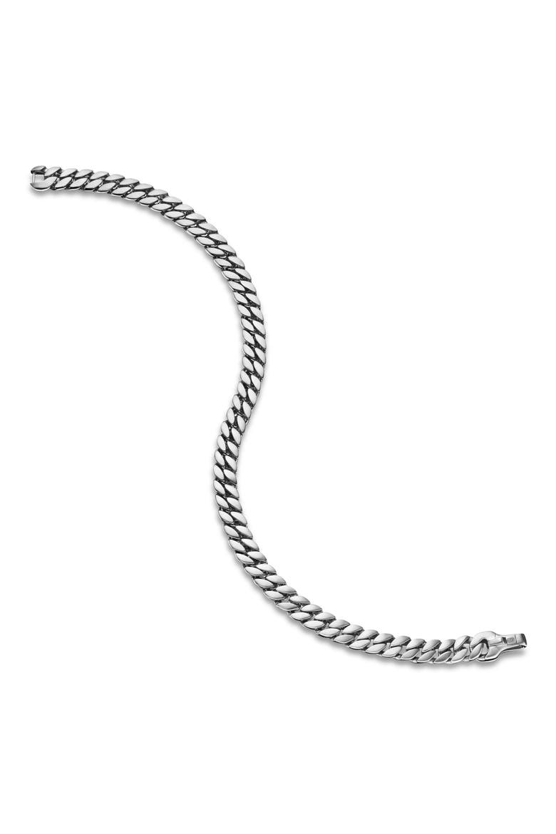 Men's Curb Chain Bracelet, Alternate, color, STERLING SILVER