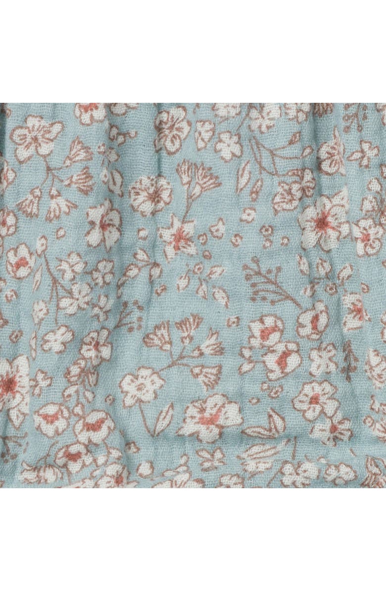 Modern Moments<sup>™</sup> by Gerber Puffed Sleeve Dress and Diaper Cover Set, Alternate, color, Medium Teal Ditsy