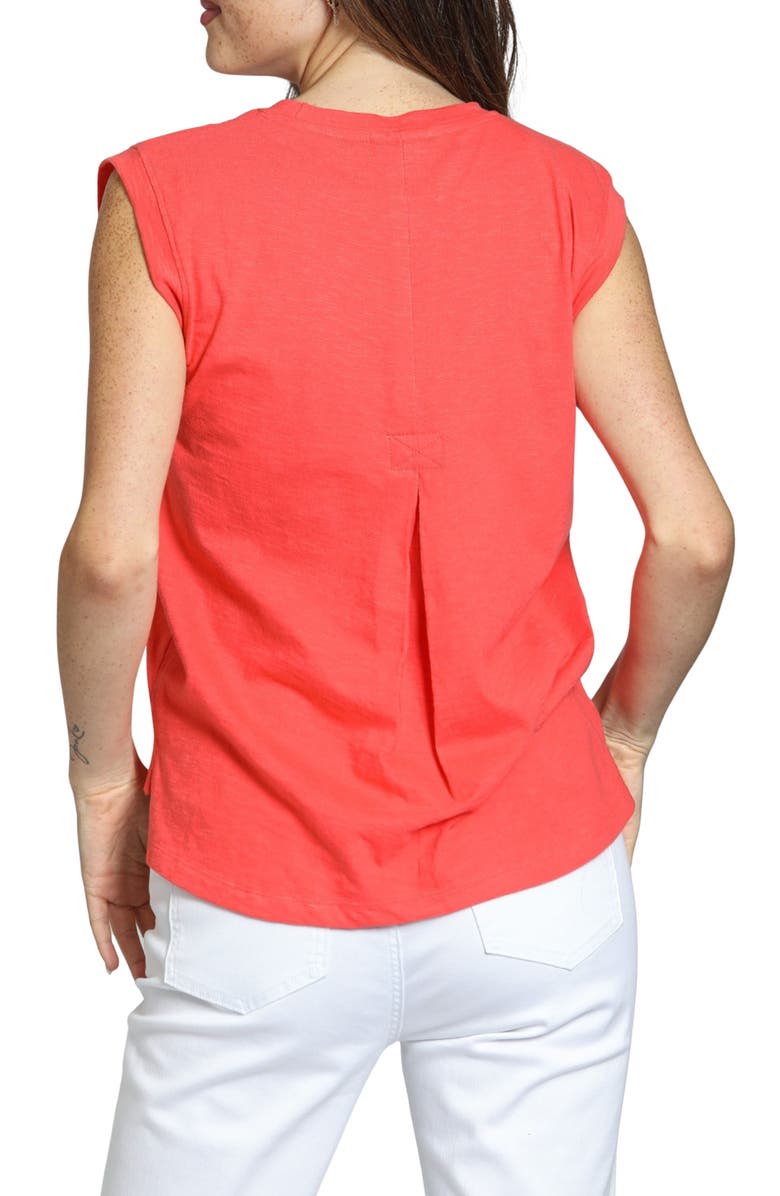APNY High-Low Hem Muscle Tee, Alternate, color, Hot Coral