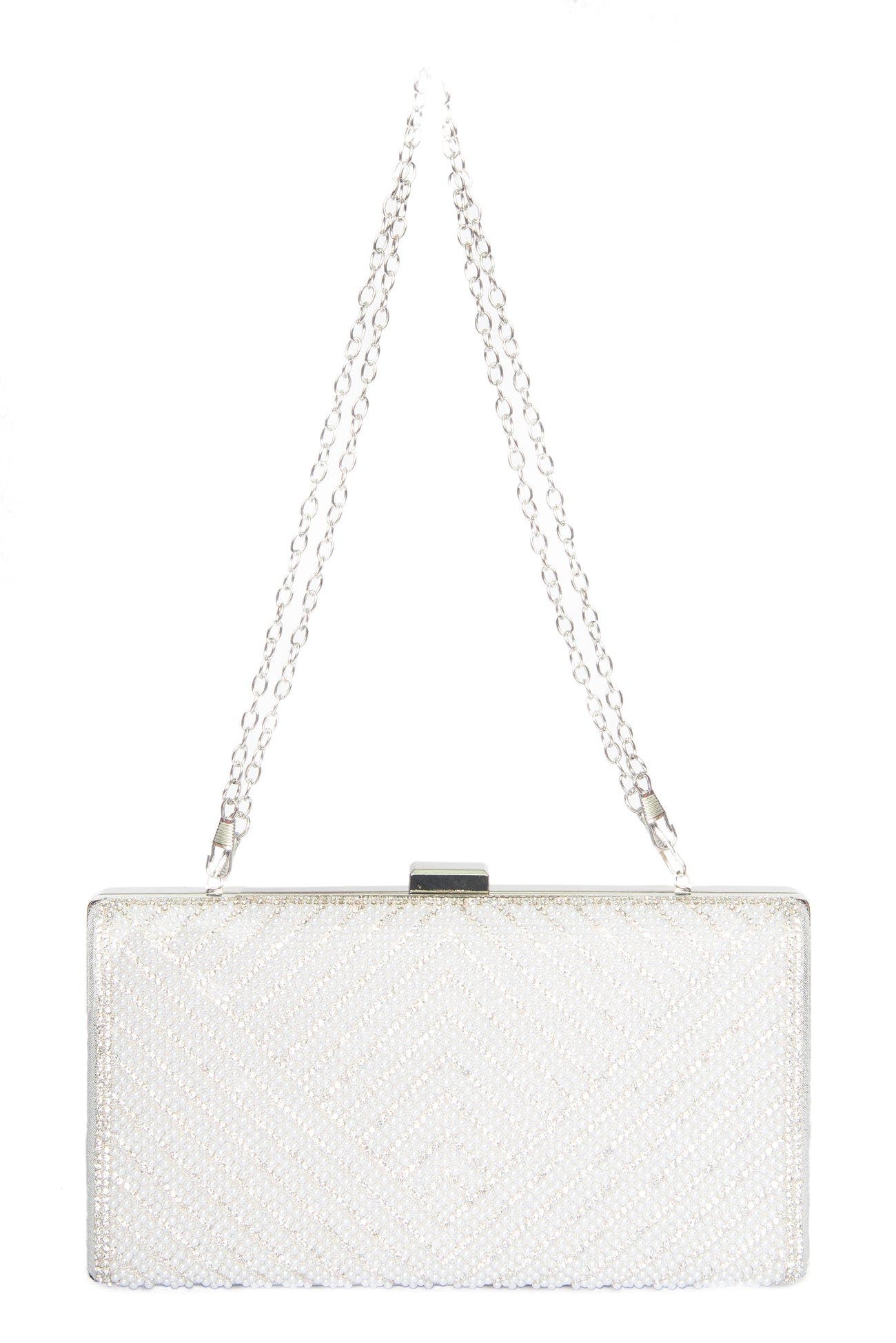 Mimi Clutch, Main, color, SILVER