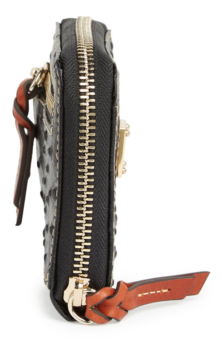 Dooney & Bourke Leather Zip Wallet, Alternate, color, 