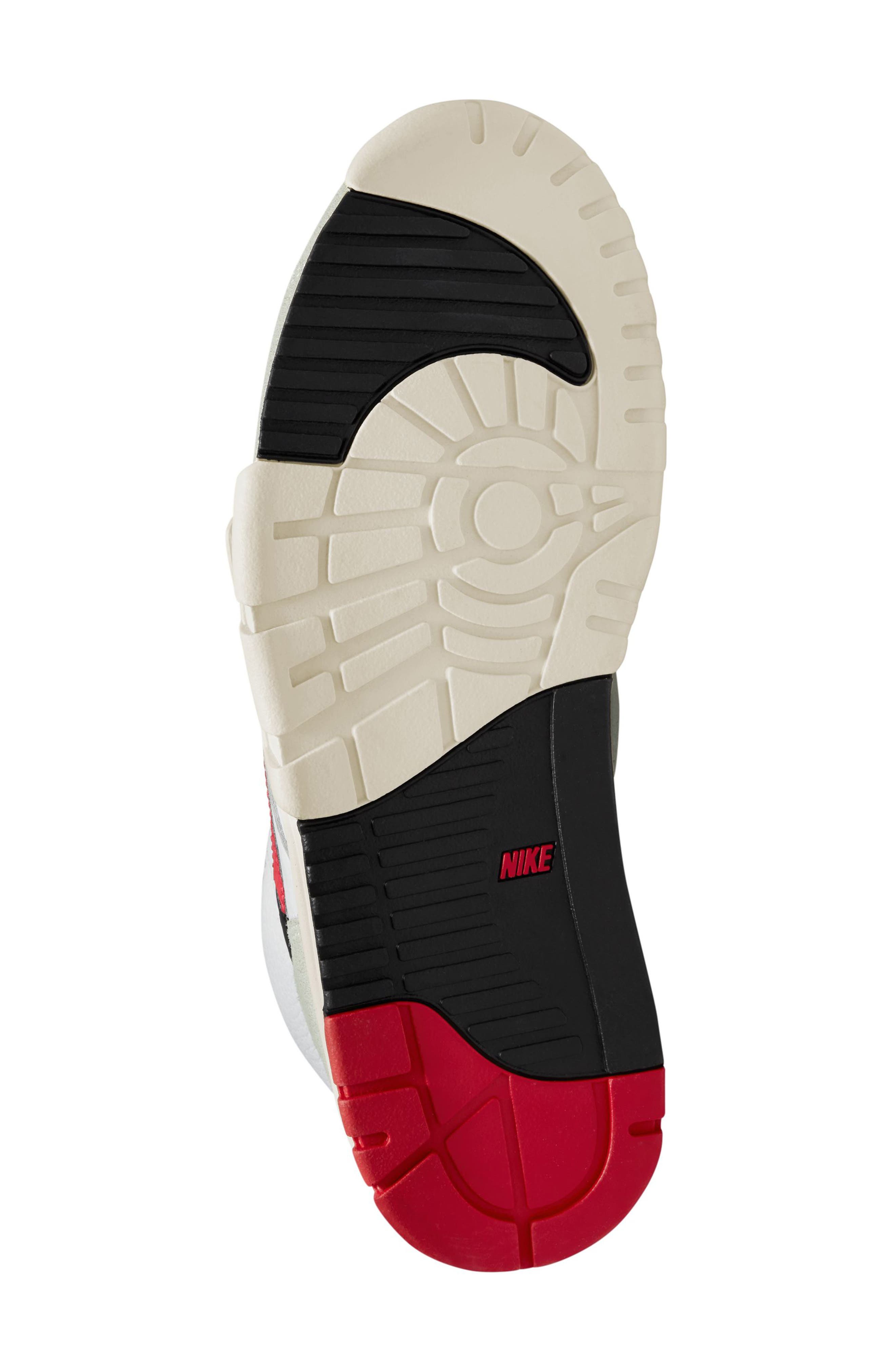 Air Trainer 1 Sneaker, Alternate, color, WHITE/ UNIVERSITY RED/ BLACK