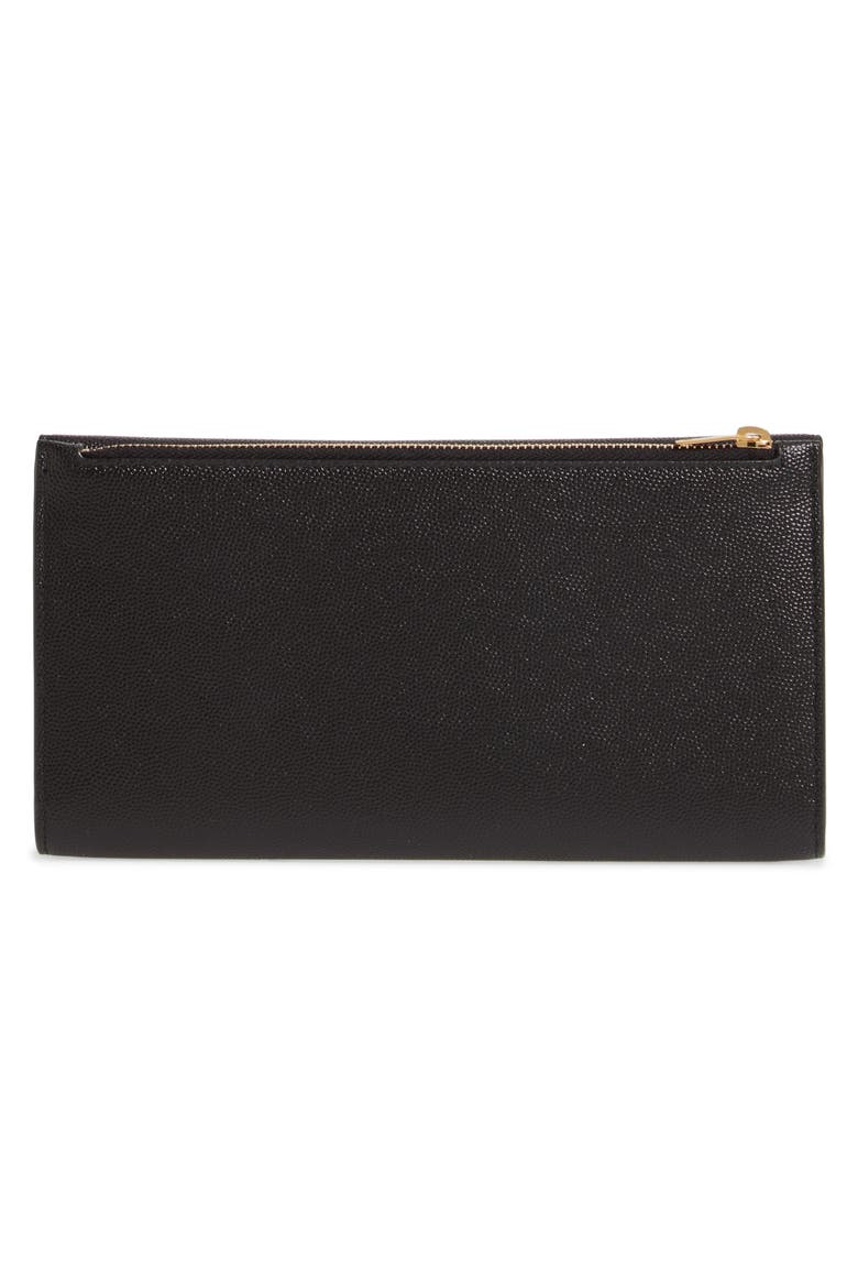Uptown Large Leather Envelope Wallet, Alternate, color, NOIR