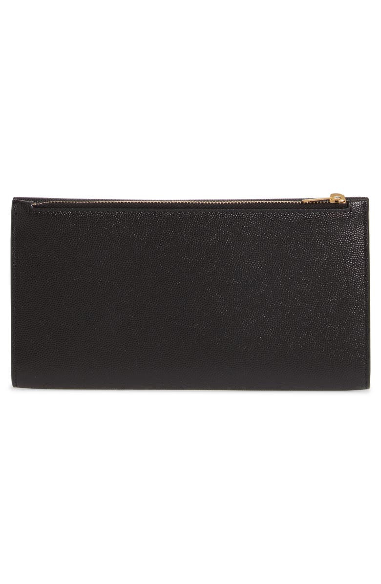 Saint Laurent Uptown Large Leather Envelope Wallet, Alternate, color,