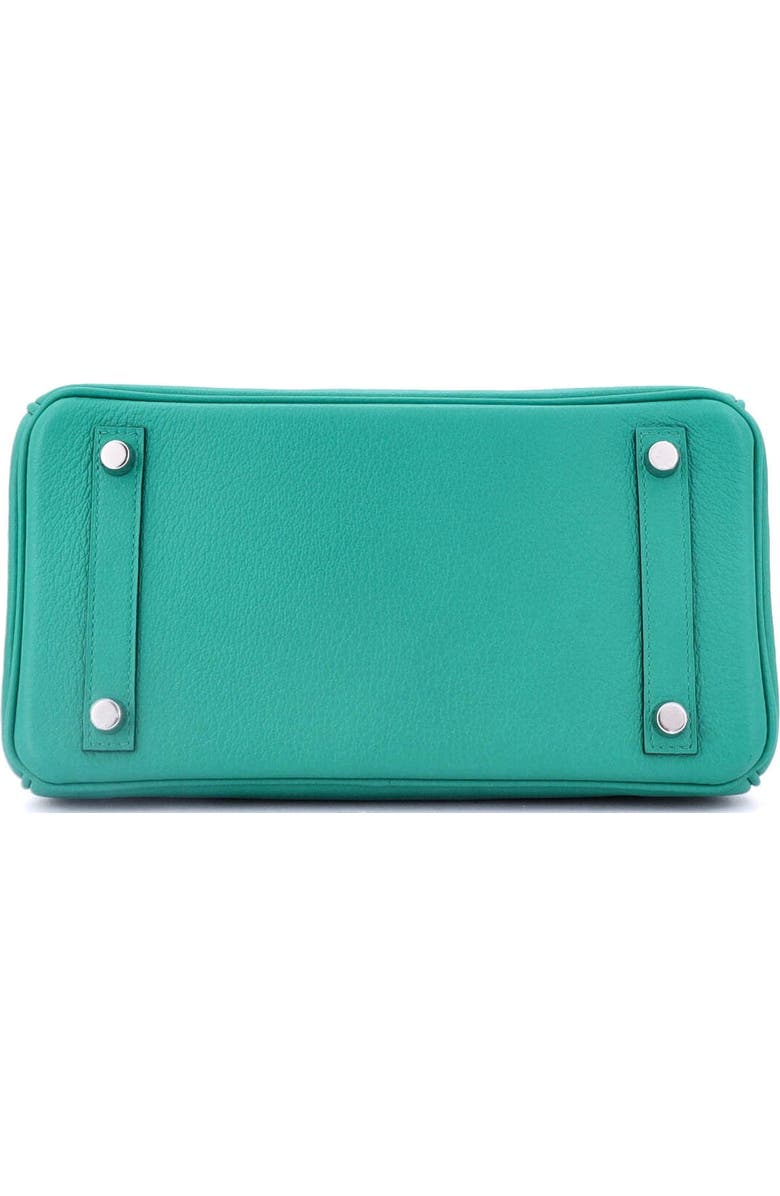 Pre-Owned Hermes Birkin Handbag Verso Novillo with Palladium Hardware 25, Alternate, color, Vert Verone/Rose Lipstick