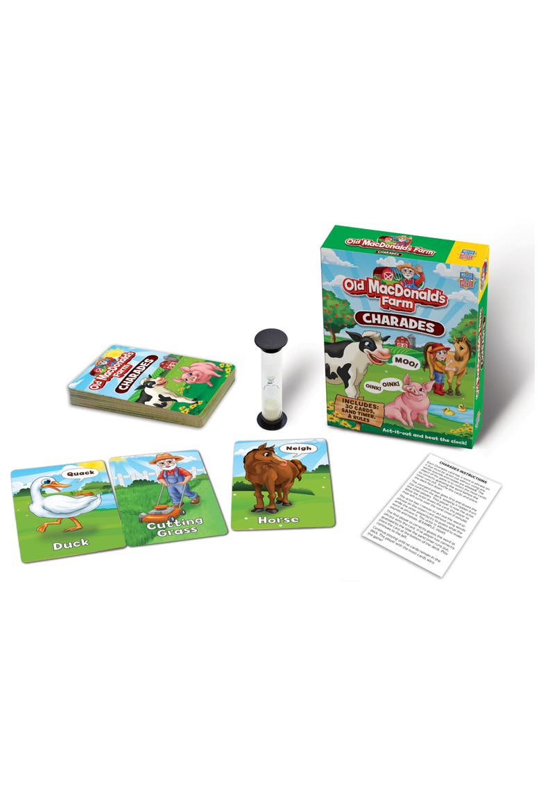 Old MacDonald's Farm Charades Card Game, Alternate, color, Multicolor