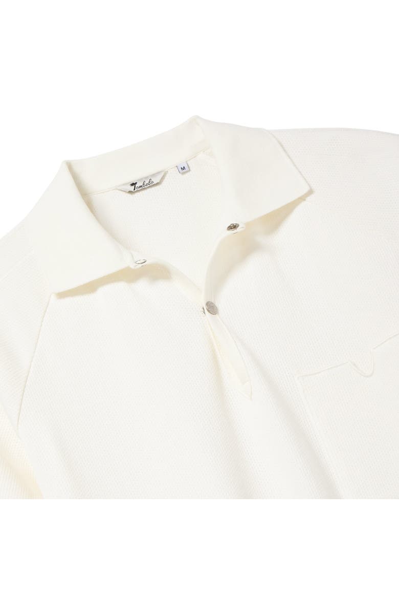 Raglan Mesh Polo, Alternate, color, White